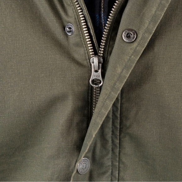 Tailor Vintage Heritage Men’s Forest Green Waxed Jacket Zip Up Jacket Medium - Picture 12 of 15